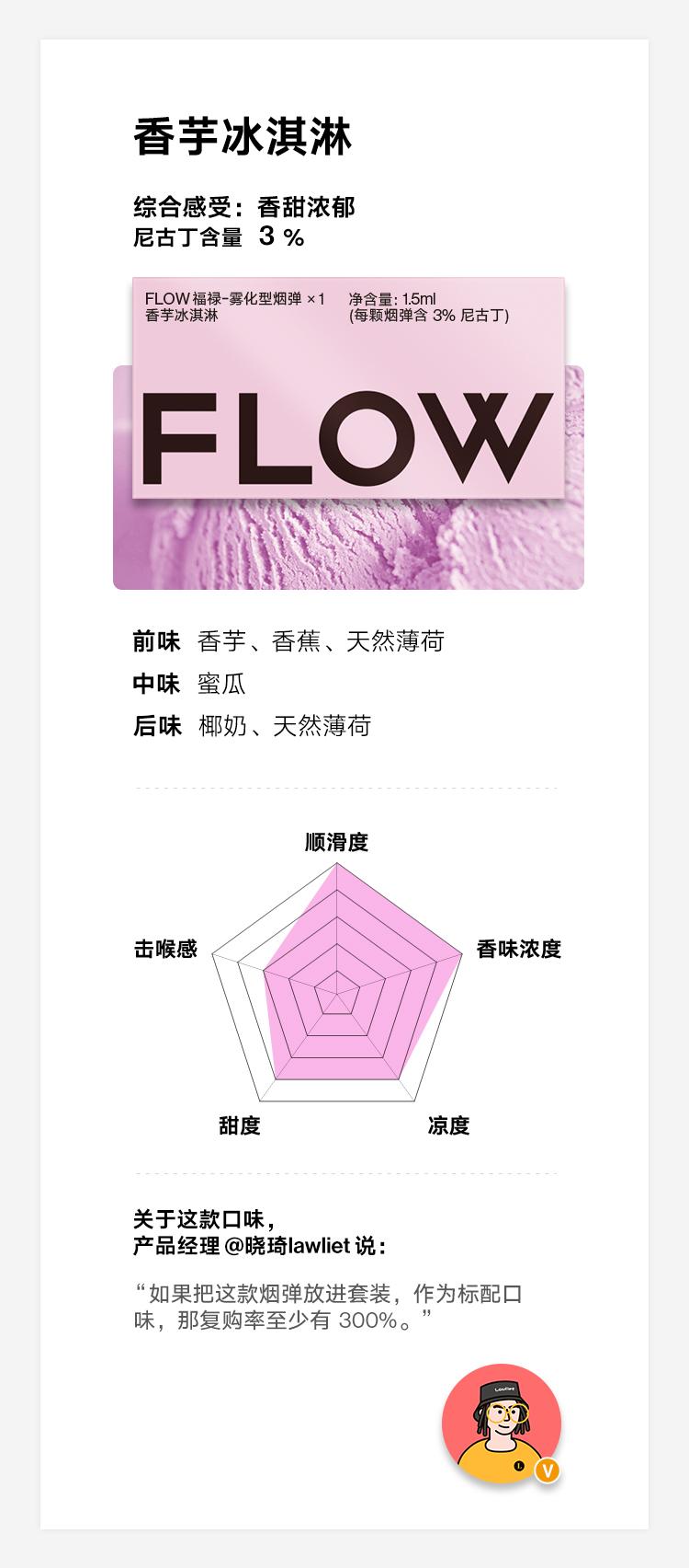 FLOW福禄香芋冰淇淋口味烟弹全新来袭，给你夏日一抹清凉(图4)